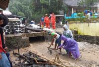 Lokasi Bencana Luapan Air Sungai (Foto: Pemdes Mekarasih)