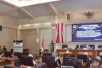 Ruang Sidang Utama DPRD pada Kamis