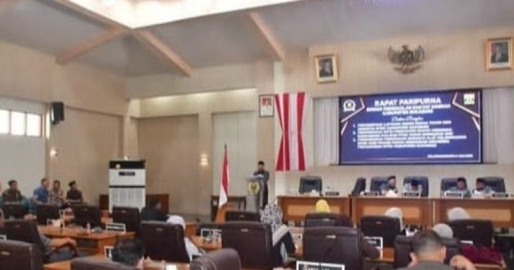 Ruang Sidang Utama DPRD pada Kamis 